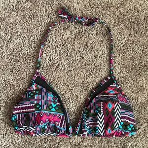 Like New Mossimo Multicolored String Bikini Top